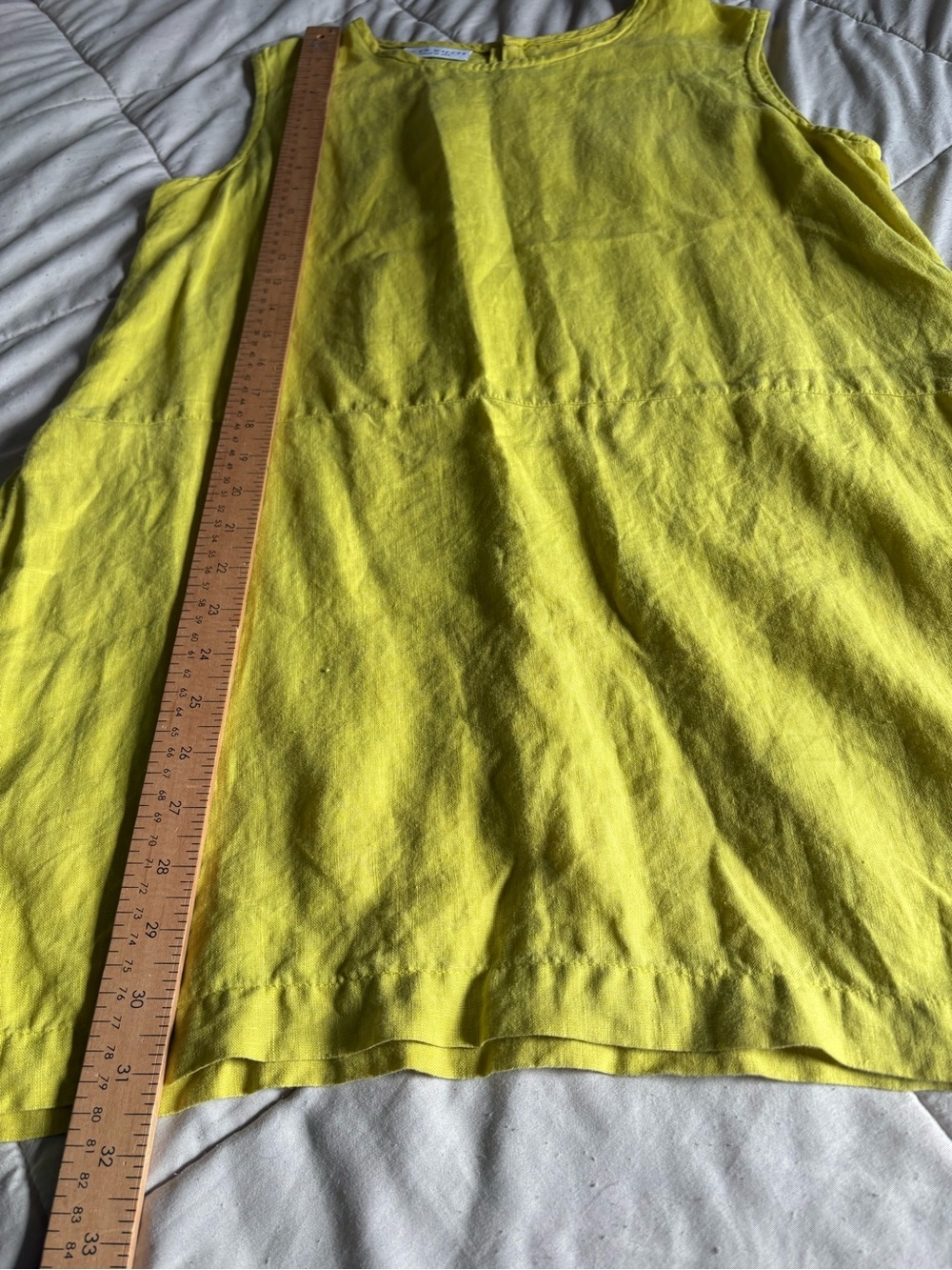 Bryn Walker linen sleeveless tunic size small oversized side slit - Picture 12 of 13